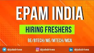 Epam India off campus drive